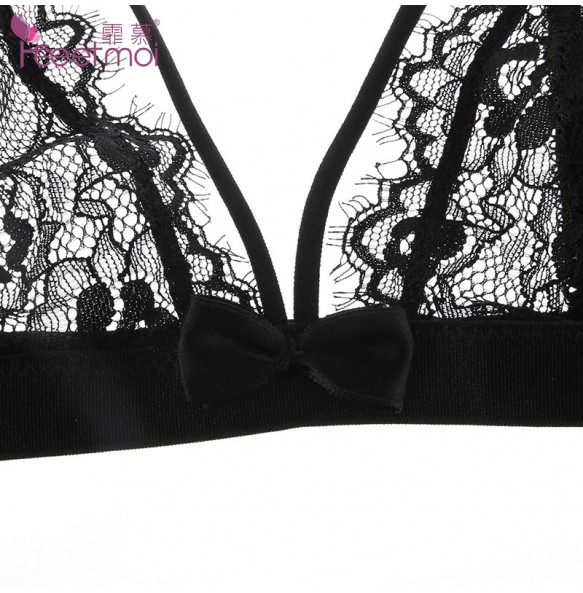 FEE ET MOI Sexy Lace Seethrough Bikini (Black)